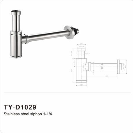 Waschbecken-Flaschensiphon (Siphon), 32 mm