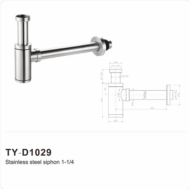 Waschbecken-Flaschensiphon (Siphon), 32 mm