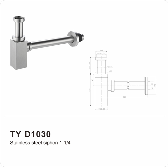 Waschbecken-Flaschensiphon (Siphon), 32 mm